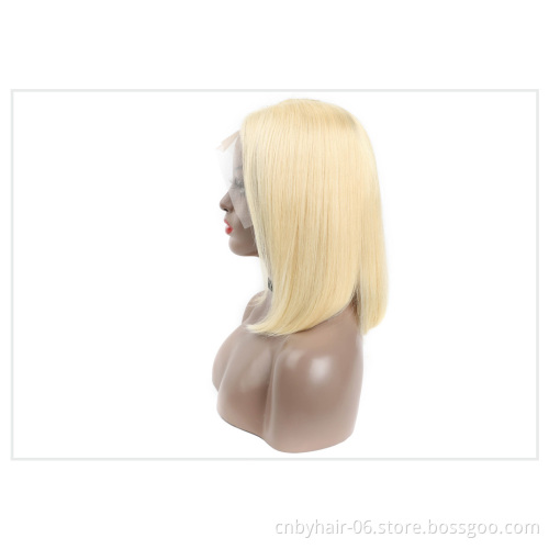 Wholesale 613 Blonde Bob Human Hair Wigs,Wholesale Price Peruvian short 613 Human Hair Lace Front Wigs For Black Women